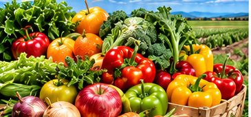 Fresh fruit and vegetables